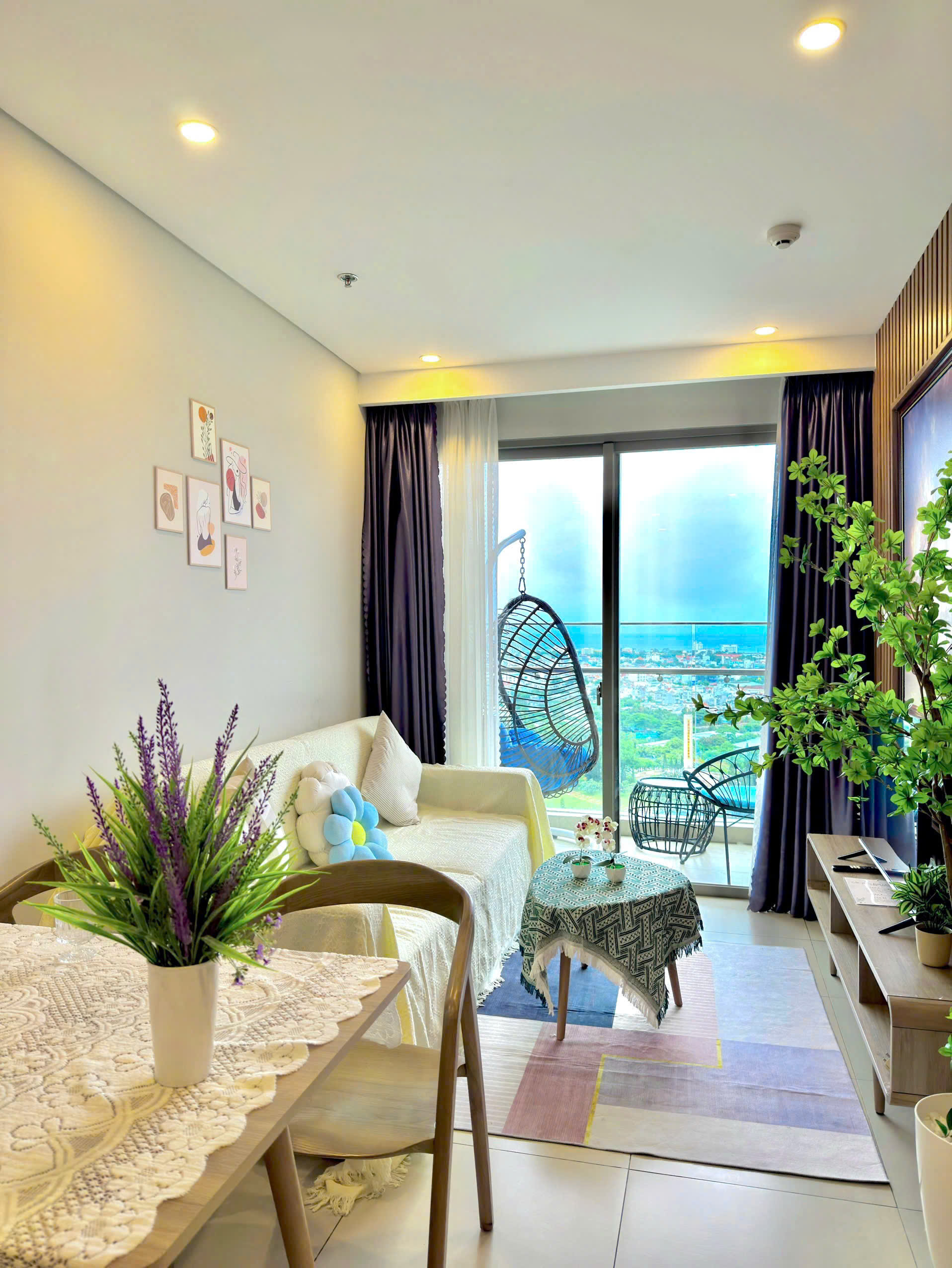 BÁN CĂN HỘ DIỆN TÍCH 49.5M2 THE SÓNG, VŨNG TÀU, NỘI THẤT SANG TRỌNG, VIEW BIỂN HƯỚNG TÂY BAN CÔNG
