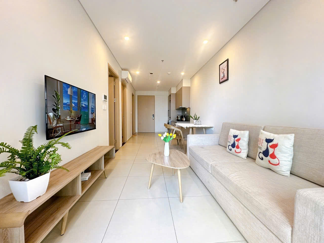 BÁN CĂN HỘ THE SÓNG, DIỆN TÍCH 54M2 NHÀ FULL NỘI THẤT, VỊ TRÍ CHUNG CƯ MẶT TIỀN ĐƯỜNG THI SÁCH